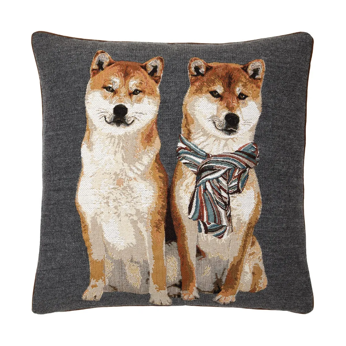 Yves Delorme Coussin Karl & Barnabé Flanelle Best