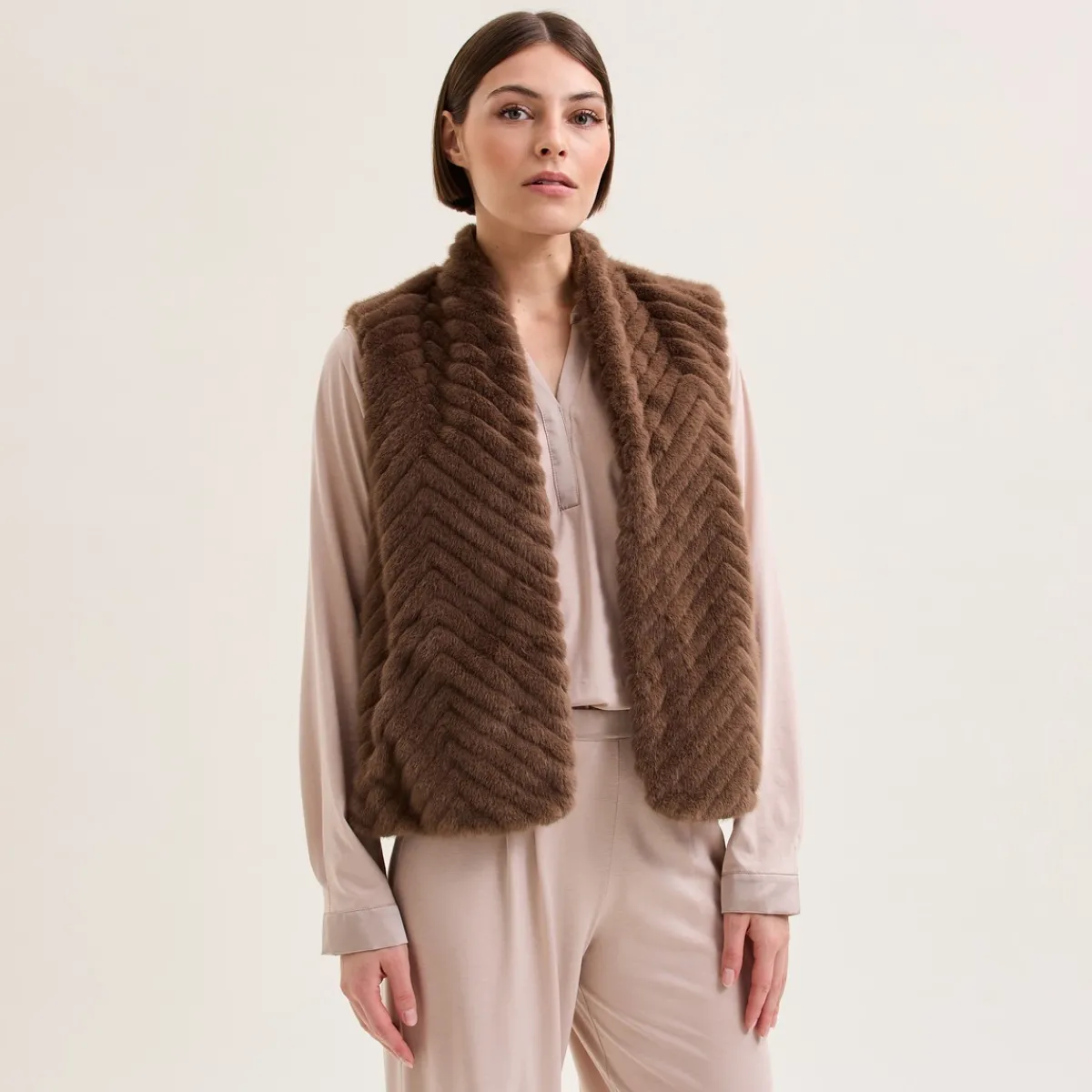 Yves Delorme Gilet court Joséphine style Best