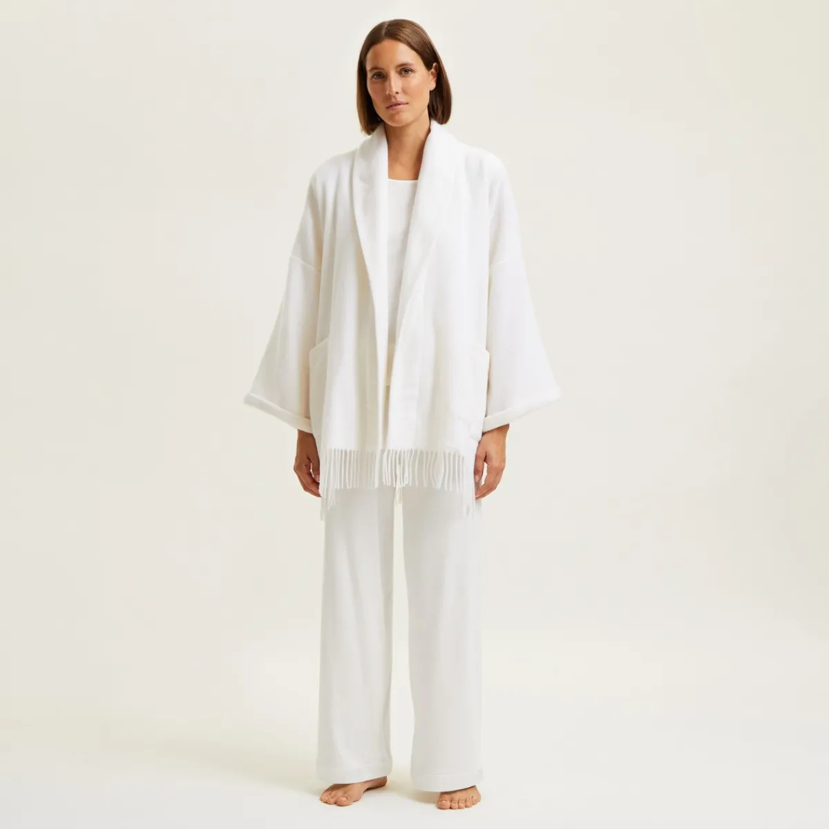 Yves Delorme Poncho court Eponyme style Clearance