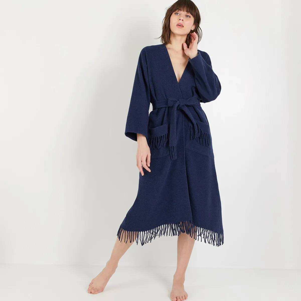 Yves Delorme Poncho long Eponyme style Clearance