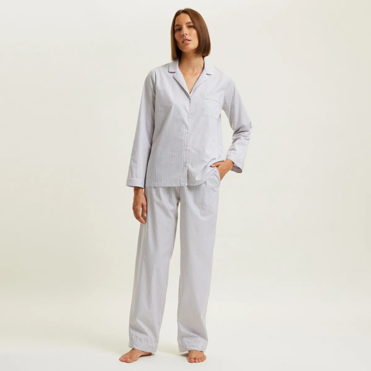 Yves Delorme Pyjama Essentiel rayé style Online